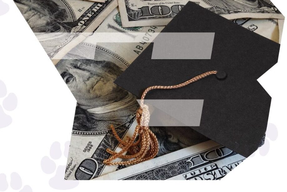 A graphic reads Feb 4 FAFSA Night beneath a clipping mask of money and a graduation cap in the shape of a B.