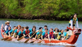BHS makes a splash at Lake Geode with 35th annual Dragon Boat Races